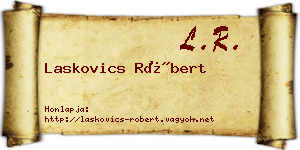 Laskovics Róbert névjegykártya