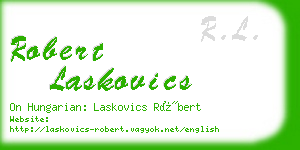 robert laskovics business card